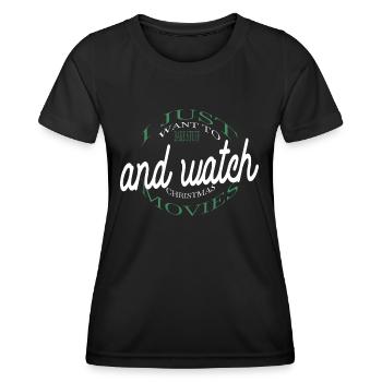 confiserie bakers shirt present baking bread - Frauen Funktions-T-Shirt - Schwarz - Vorne - AI Model Female 172 light (172cm)