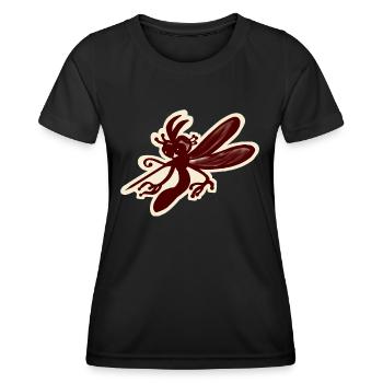 Moustique - T-shirt sport Femme - noir - Devant - AI Model Female 172 light (172cm)