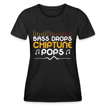 Chiptune Music Lover Groove zu den Bleeps und Bloo - Frauen Funktions-T-Shirt - Schwarz - Vorne - AI Model Female 172 light (172cm)