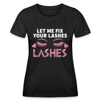 La beauté à la perfection - T-shirt sport Femme - noir - Devant - AI Model Female 172 light (172cm)