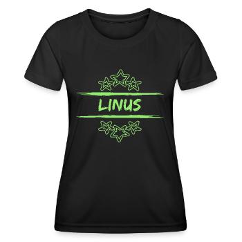 Linus Linus - T-shirt sport Femme - noir - Devant - AI Model Female 172 light (172cm)