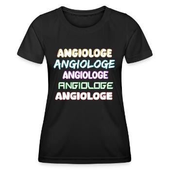 Angiologe als Job - Frauen Funktions-T-Shirt - Schwarz - Vorne - AI Model Female 172 light (172cm)