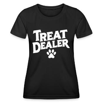 Dog Treat Funny - Women's Functional T-Shirt - black - Front - AI Model Female 172 light (172cm)