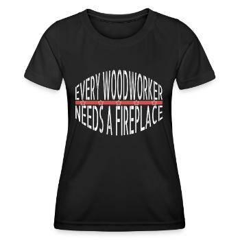 sabrina carpenter tshirts cabinetmaker - Women's Functional T-Shirt - black - Front - AI Model Female 172 light (172cm)