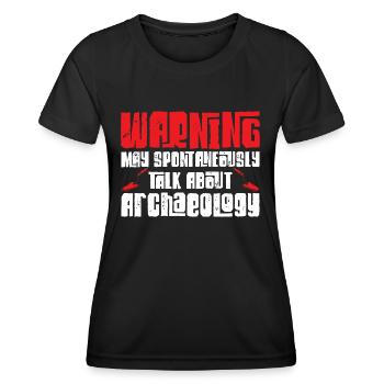 Archaeology Gift Archaeologist - Women's Functional T-Shirt - black - Front - AI Model Female 172 light (172cm)