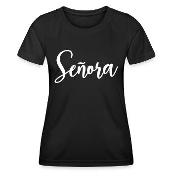 Señora Engagement Bride To Be Wedding Party - Women's Functional T-Shirt - black - Front - AI Model Female 172 light (172cm)