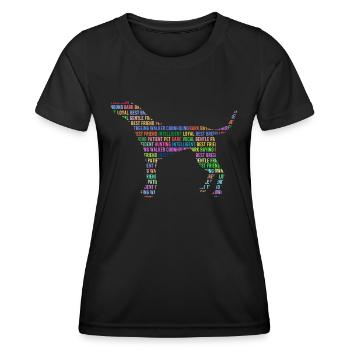 Treeing Walker Coonhound - Women's Functional T-Shirt - black - Front - AI Model Female 172 light (172cm)