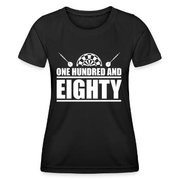Darts Sports Fun - Women's Functional T-Shirt - black - Front - AI Model Female 172 light (172cm)