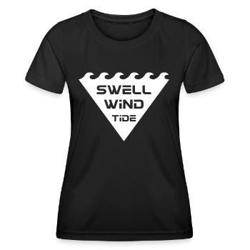 Surfing Surfboard Surfer Geschenkidee - Frauen Funktions-T-Shirt - Schwarz - Vorne - AI Model Female 172 light (172cm)