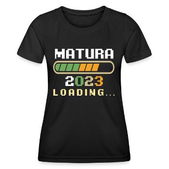 Maturité 2023 Maturité Graduation - T-shirt sport Femme - noir - Devant - AI Model Female 172 light (172cm)