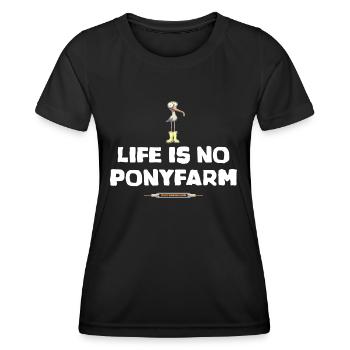 Licorne côtière Idiomes Proverbe - Anglais - T-shirt sport Femme - noir - Devant - AI Model Female 172 light (172cm)