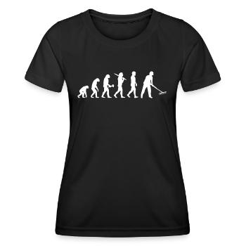 Garden horticulturist horticulturalist horticulture lawn - Women's Functional T-Shirt - black - Front - AI Model Female 172 light (172cm)
