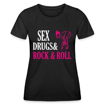 Rock Musik Rock and Roll - T-shirt sport Femme - noir - Devant - AI Model Female 172 light (172cm)