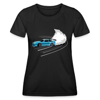 Auto Drift racing tuning - Women's Functional T-Shirt - black - Front - AI Model Female 172 light (172cm)