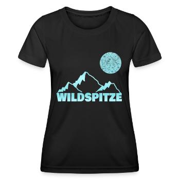 Bergsteigen wildspitze - Frauen Funktions-T-Shirt - Schwarz - Vorne - AI Model Female 172 light (172cm)