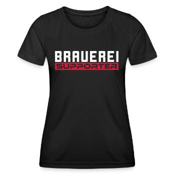 Bier Brauerei Supporter #Malle Kneipe - Frauen Funktions-T-Shirt - Schwarz - Vorne - AI Model Female 172 light (172cm)