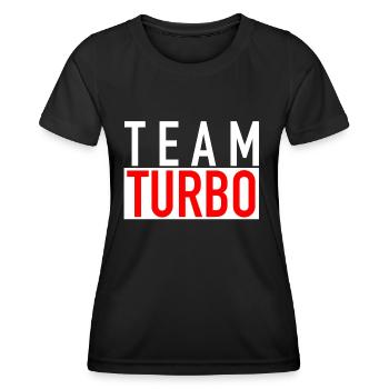Team Turbo - T-shirt sport Femme - noir - Devant - AI Model Female 172 light (172cm)