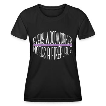 Fun Carpenter Chemises pour bébés et tout-petits Outils Citation - T-shirt sport Femme - noir - Devant - AI Model Female 172 light (172cm)