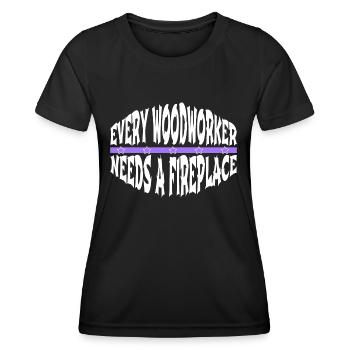 super amour bûcheron sexy charpentier tshirts - T-shirt sport Femme - noir - Devant - AI Model Female 172 light (172cm)