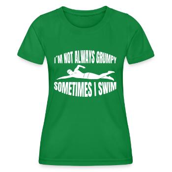 Schwimmerin Schwimmer Schwimmverein Schwimmen - Frauen Funktions-T-Shirt - Kelly Green - Vorne - AI Model Female 172 dark (172cm)