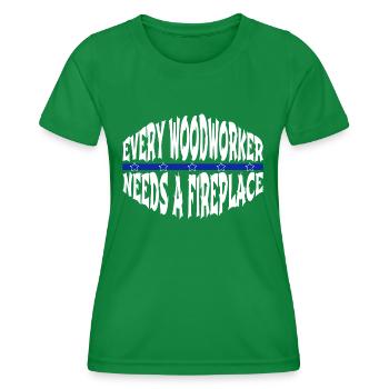 Charpentier Chemises bébé et tout-petit Cutter Papa - T-shirt sport Femme - vert - Devant - AI Model Female 172 dark (172cm)