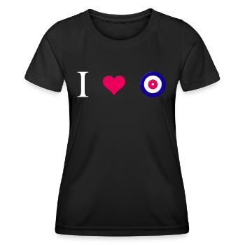 Curling, Curling, Curler, Curling-Love - Women's Functional T-Shirt - black - Front - AI Model Female 172 light (172cm)