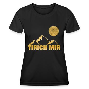 mir als Berg - Frauen Funktions-T-Shirt - Schwarz - Vorne - AI Model Female 172 light (172cm)