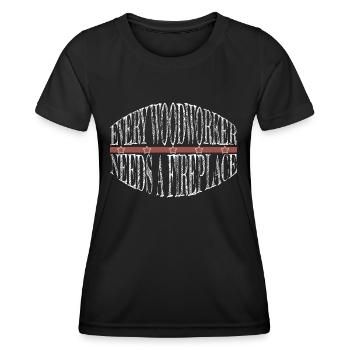 Carpenter Quotes Tshirts Carpenter Joke Hobbyists - Women's Functional T-Shirt - black - Front - AI Model Female 172 light (172cm)