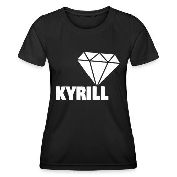 Noble Cyrille - T-shirt sport Femme - noir - Devant - AI Model Female 172 light (172cm)