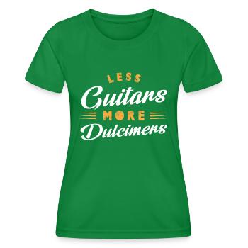 Moins de guitares Plus de Dulcimers Dulcimer des Appalaches - T-shirt sport Femme - vert - Devant - AI Model Female 172 dark (172cm)