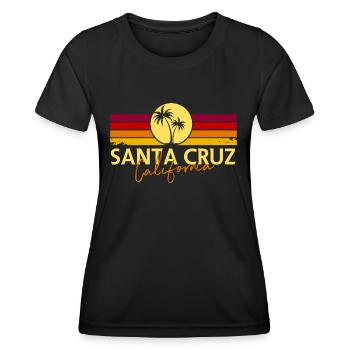 Santa Cruz Kalifornien - Frauen Funktions-T-Shirt - Schwarz - Vorne - AI Model Female 172 light (172cm)