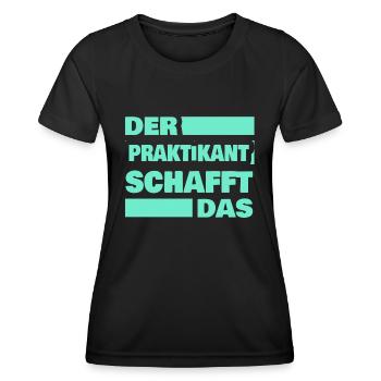 Trainee - Women's Functional T-Shirt - black - Front - AI Model Female 172 light (172cm)