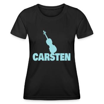 Viola Carsten - Women's Functional T-Shirt - black - Front - AI Model Female 172 light (172cm)