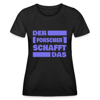 Researcher as work - Women's Functional T-Shirt - black - Front - AI Model Female 172 light (172cm)