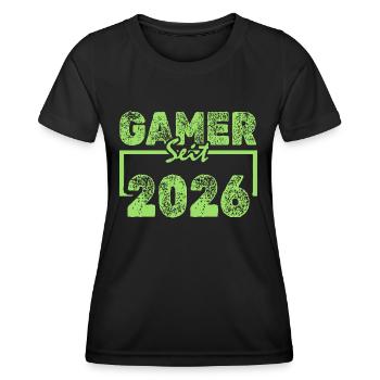 Freak 2026 - Frauen Funktions-T-Shirt - Schwarz - Vorne - AI Model Female 172 light (172cm)