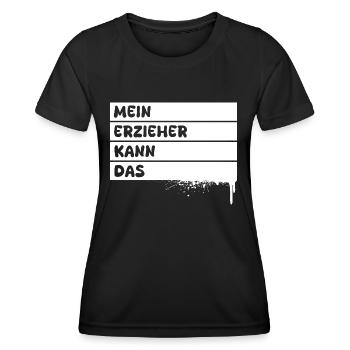 Beruf Erzieher - Frauen Funktions-T-Shirt - Schwarz - Vorne - AI Model Female 172 light (172cm)