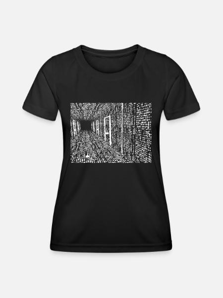 matrix - Frauen Funktions-T-Shirt - Schwarz