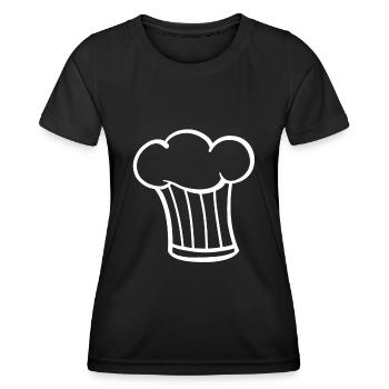 Cooking hat hobby chef chef - Women's Functional T-Shirt - black - Front - AI Model Female 172 light (172cm)