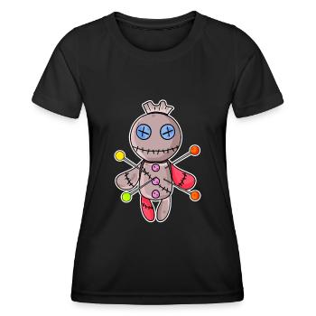 Voodoo doll - Frauen Funktions-T-Shirt - Schwarz - Vorne - AI Model Female 172 light (172cm)