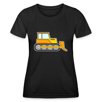 Véhicules de chantier enfants - T-shirt sport Femme - noir - Devant - AI Model Female 172 light (172cm)