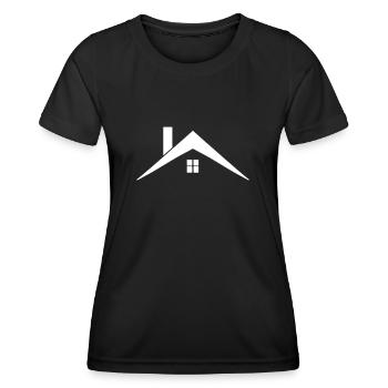 Dach - Frauen Funktions-T-Shirt - Schwarz - Vorne - AI Model Female 172 light (172cm)