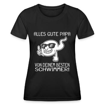 Alles gute Papa Vatertag Geschenk - Frauen Funktions-T-Shirt - Schwarz - Vorne - AI Model Female 172 light (172cm)