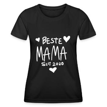 Beste Mama seit 2020 - Frauen Funktions-T-Shirt - Schwarz - Vorne - AI Model Female 172 light (172cm)