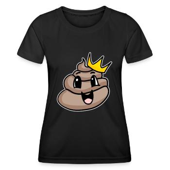 Kacke König - Frauen Funktions-T-Shirt - Schwarz - Vorne - AI Model Female 172 light (172cm)