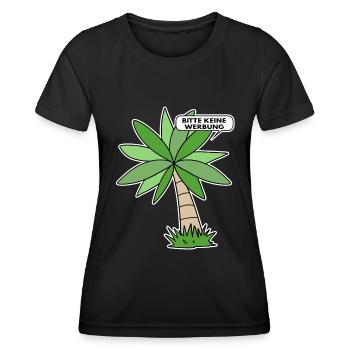 Bitte keine Werbung - Frauen Funktions-T-Shirt - Schwarz - Vorne - AI Model Female 172 light (172cm)