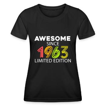 Fantastic since 1963 - born in 1963 - Women's Functional T-Shirt - black - Front - AI Model Female 172 light (172cm)