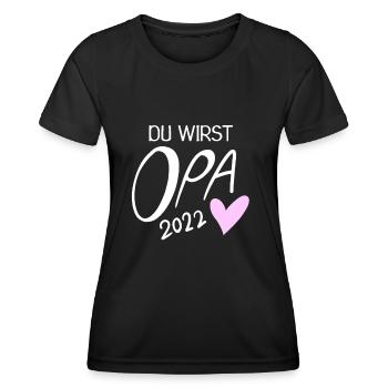 Oma 2022 - Werdende Oma 2022 - Frauen Funktions-T-Shirt - Schwarz - Vorne - AI Model Female 172 light (172cm)