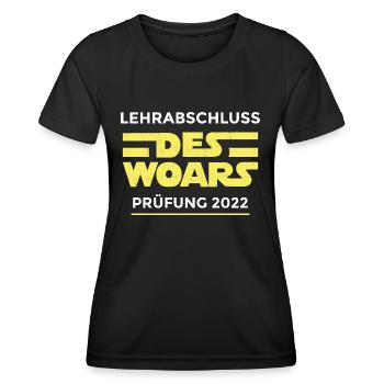 Lehre Österreich Lehrabschlussprüfung LAP Geschenk - Frauen Funktions-T-Shirt - Schwarz - Vorne - AI Model Female 172 light (172cm)
