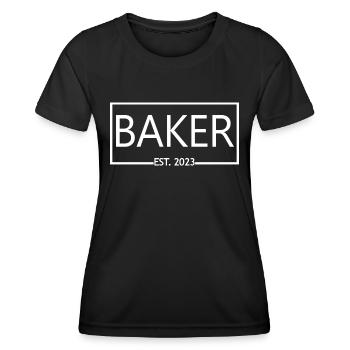 Baker Est. 2023 Abschluss Konditorei Backen Student - Frauen Funktions-T-Shirt - Schwarz - Vorne - AI Model Female 172 light (172cm)