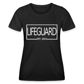 Lifeguard Est. 2023 Graduated Lifeguard Student - Women's Functional T-Shirt - black - Front - AI Model Female 172 light (172cm)